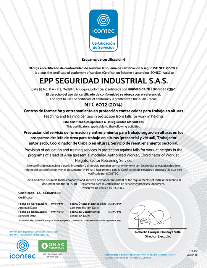 Certificación