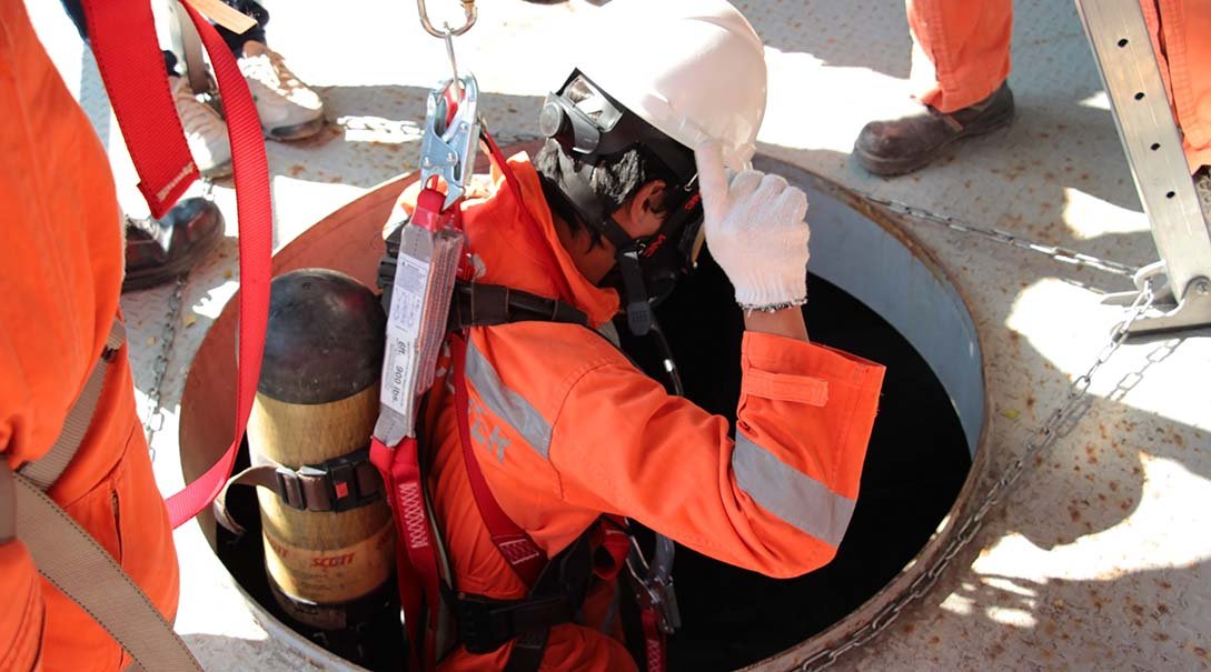 Curso de trabajo seguro en espacios confinados
