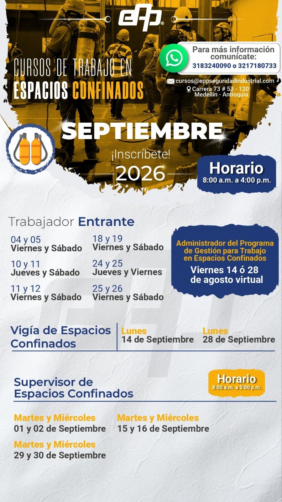Cursos de Trabajo en Espacios Confinados