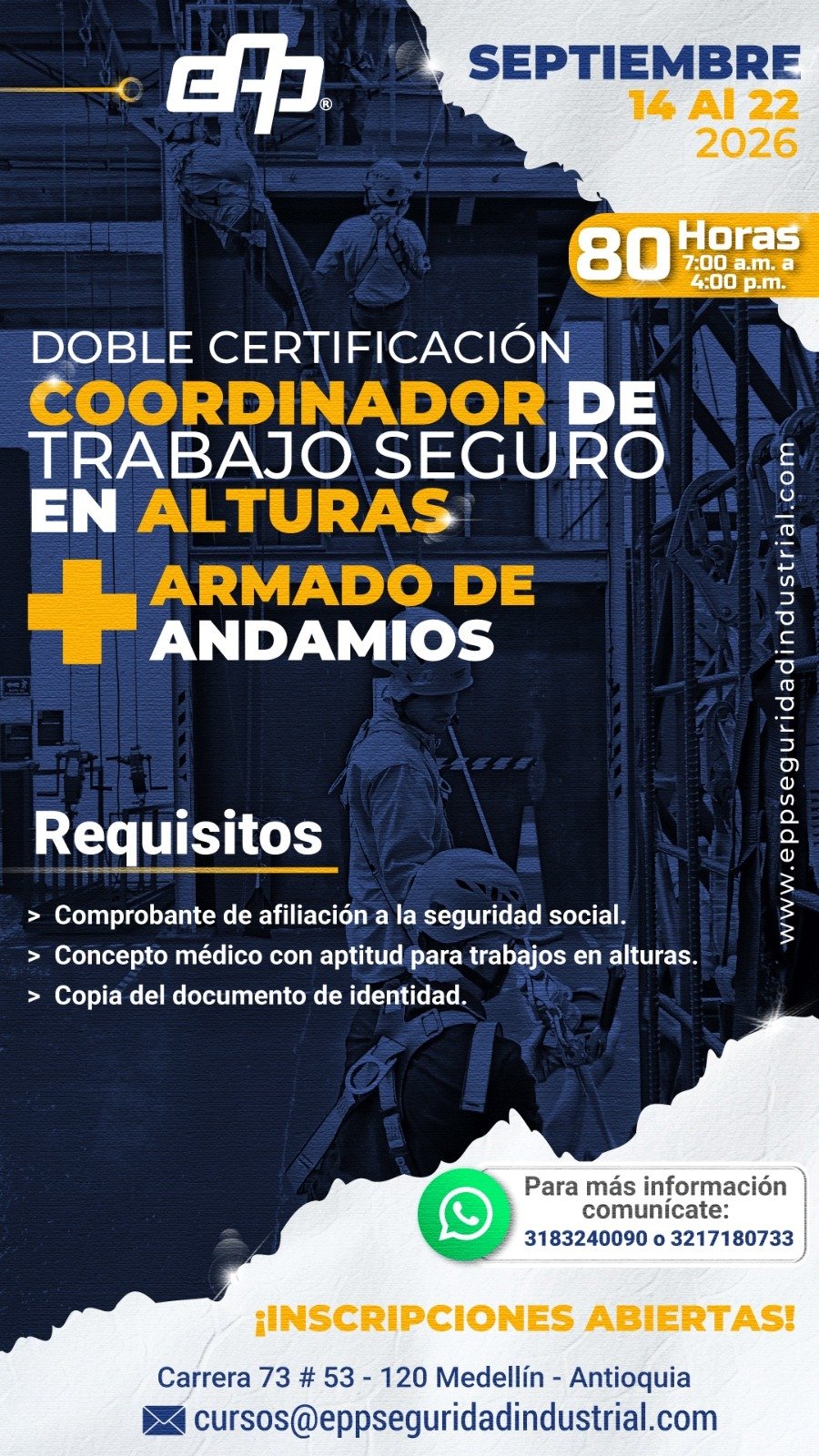 Coordinador de Trabajo en Alturas + Curso de Andamios