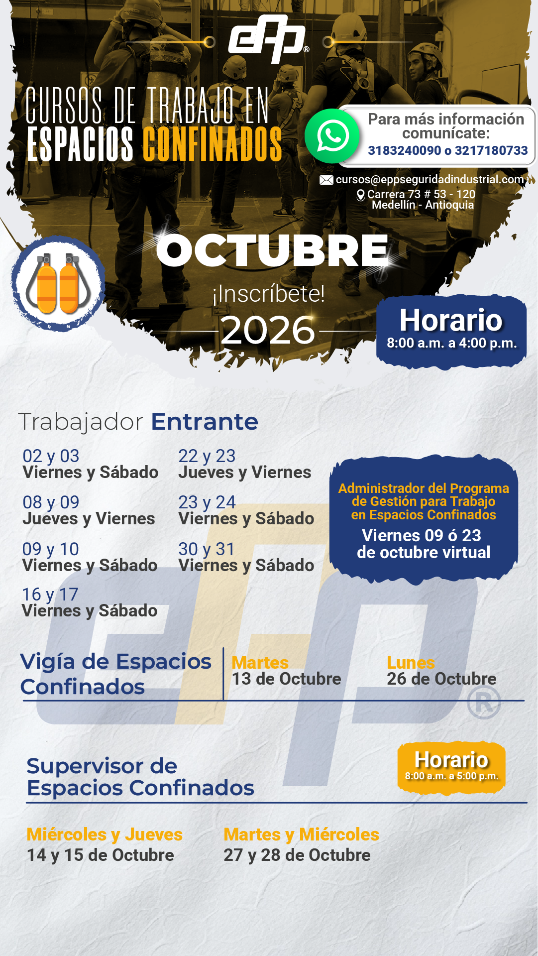 Cursos de Trabajo en Espacios Confinados